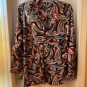 Blue Diamond Plus Size Blouse